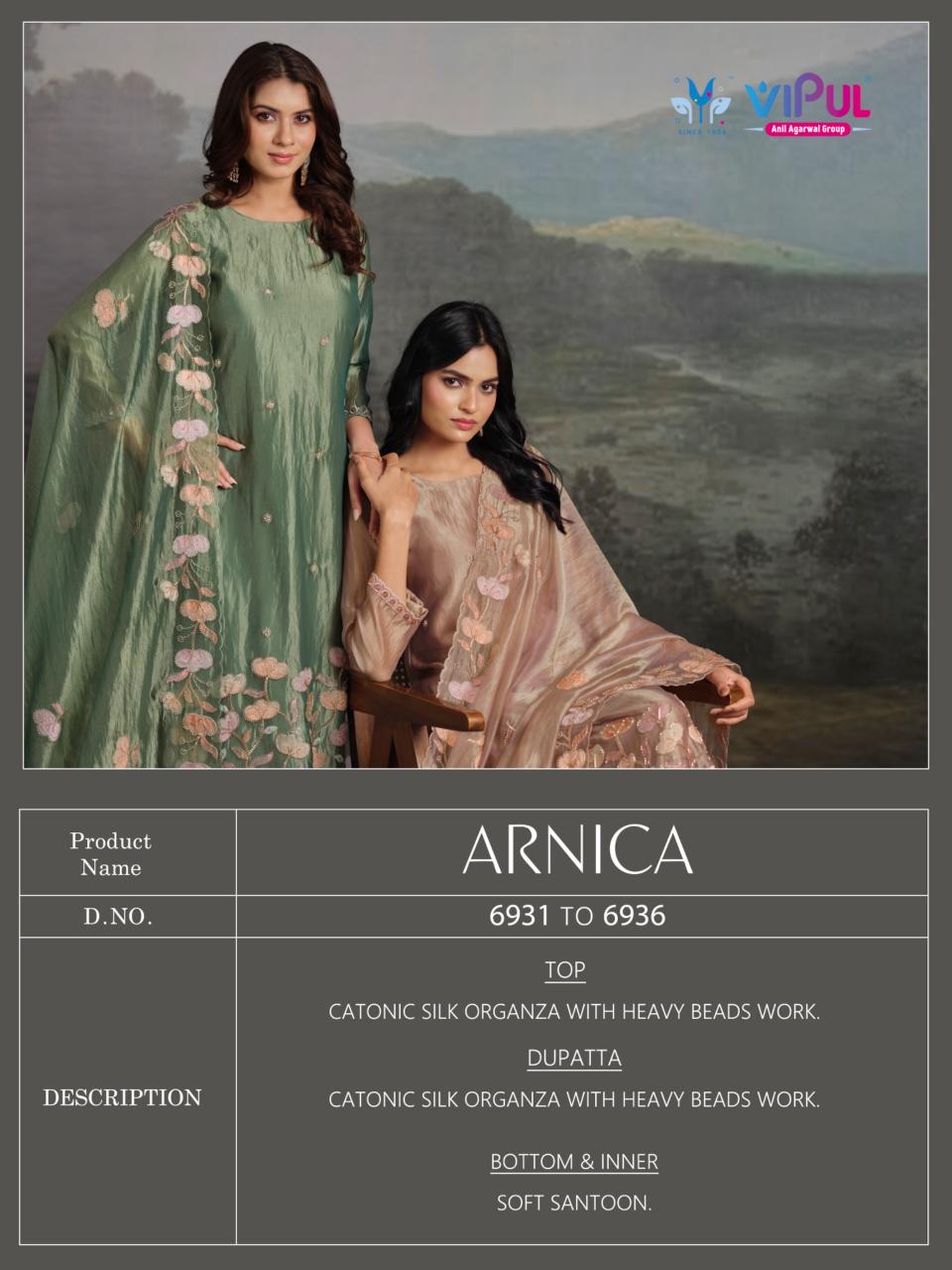 Vipul Arnica catalog designer salwar kameez wholesale in kolkata