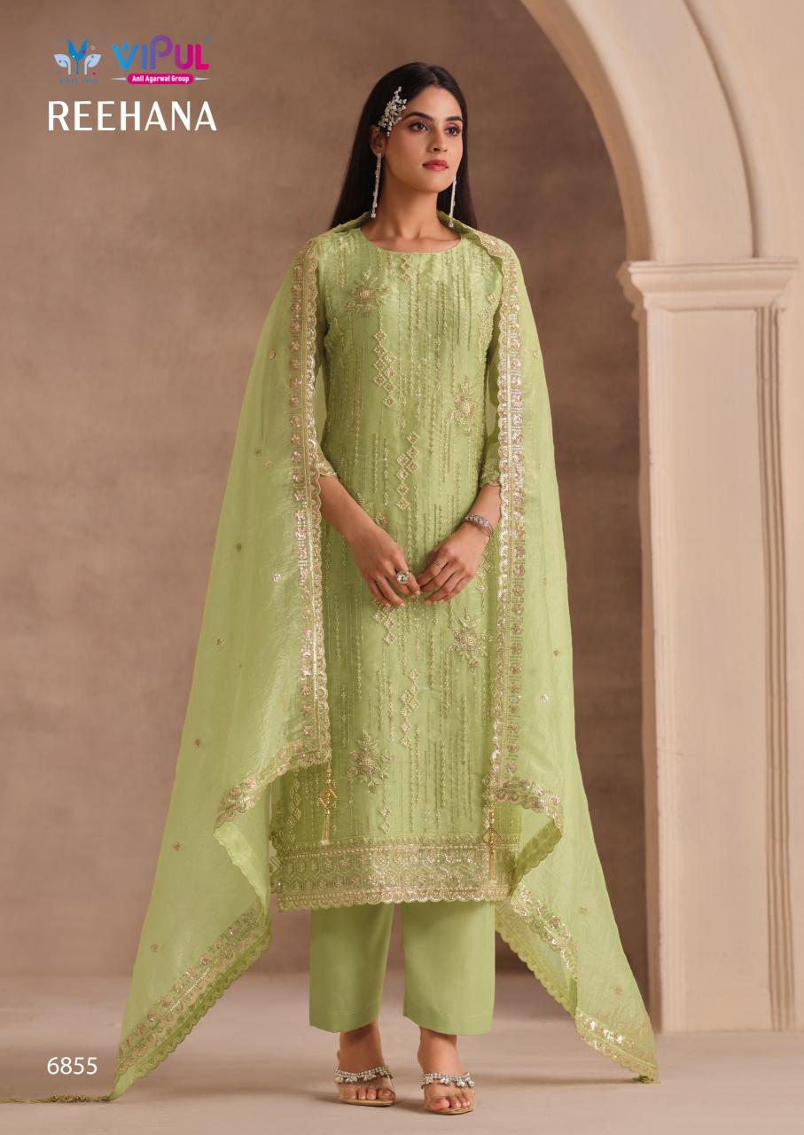 Vipul Reehana 6851 to 6856 catalog mumbai wholesale salwar kameez