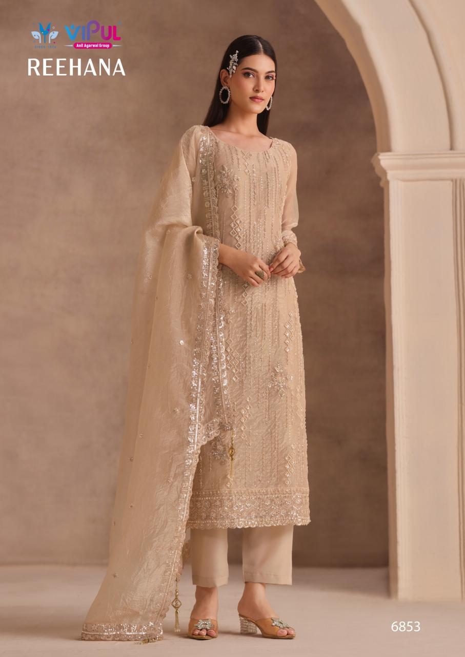 Vipul Reehana 6851 to 6856 catalog mumbai wholesale salwar kameez