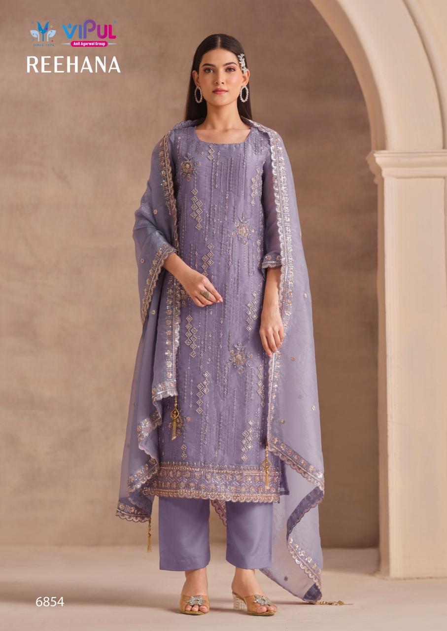 Vipul Reehana 6851 to 6856 catalog mumbai wholesale salwar kameez