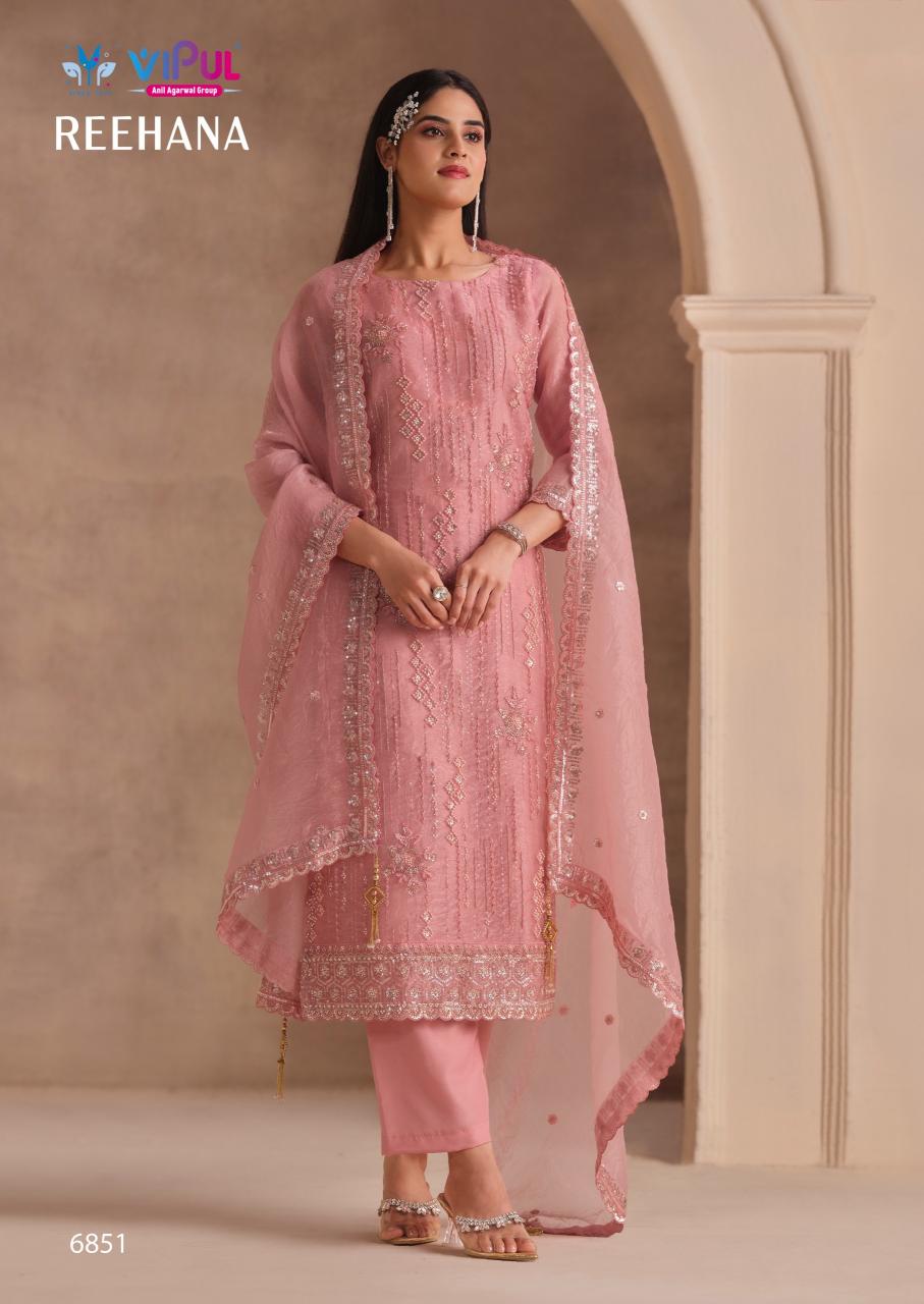 Vipul Reehana 6851 to 6856 catalog mumbai wholesale salwar kameez