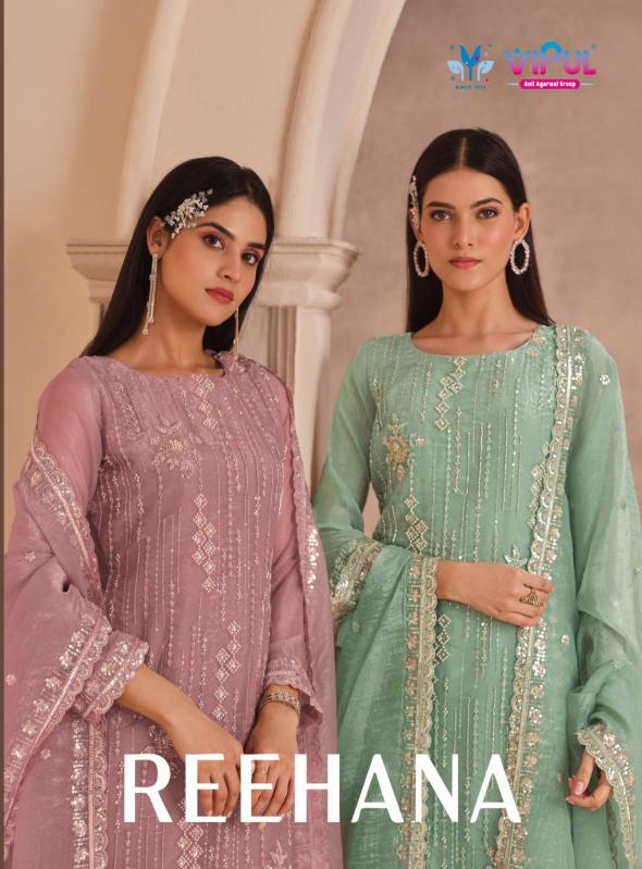 Vipul Reehana 6851 to 6856 catalog mumbai wholesale salwar kameez