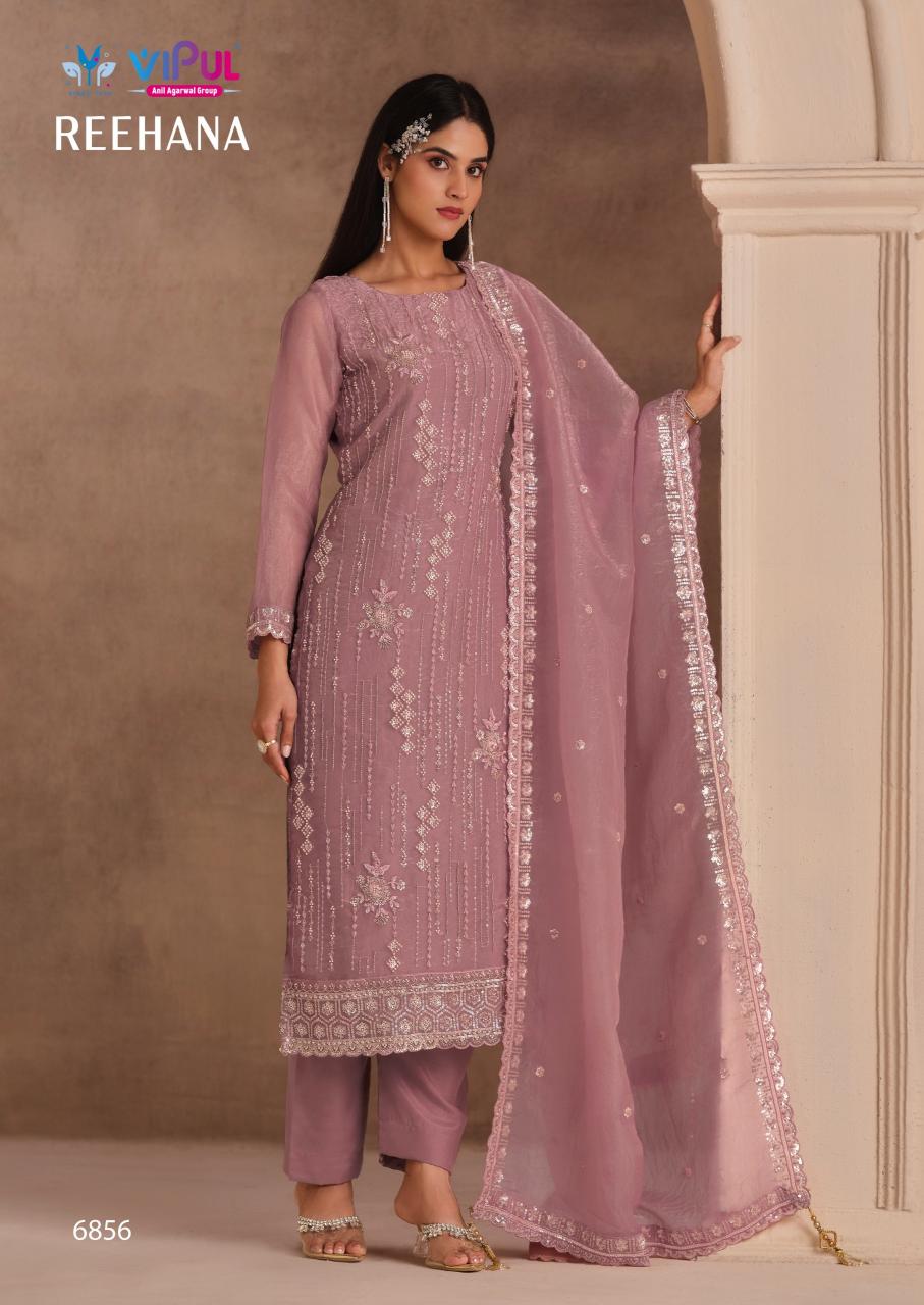 Vipul Reehana 6851 to 6856 catalog mumbai wholesale salwar kameez