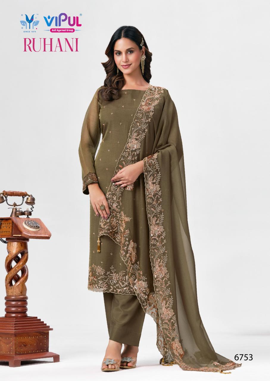 Vipul Ruhani catalog ludhiana design salwar kameez wholesale exporter