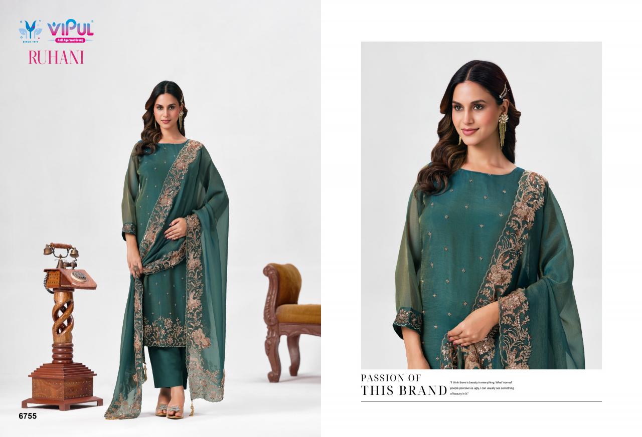 Vipul Ruhani catalog ludhiana design salwar kameez wholesale exporter