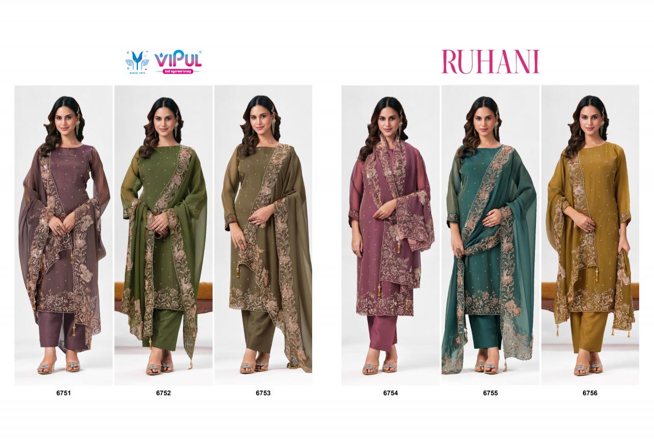 Vipul Ruhani catalog ludhiana design salwar kameez wholesale exporter