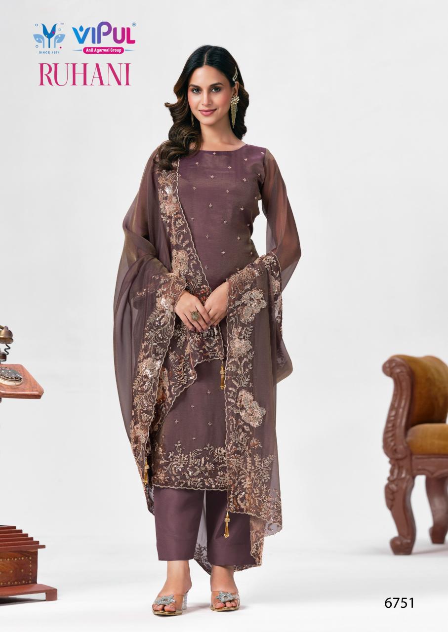 Vipul Ruhani catalog ludhiana design salwar kameez wholesale exporter