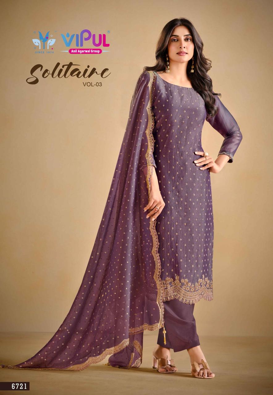 Vipul Solitaire vol 3 catalog salwar kameez catalog wholesale