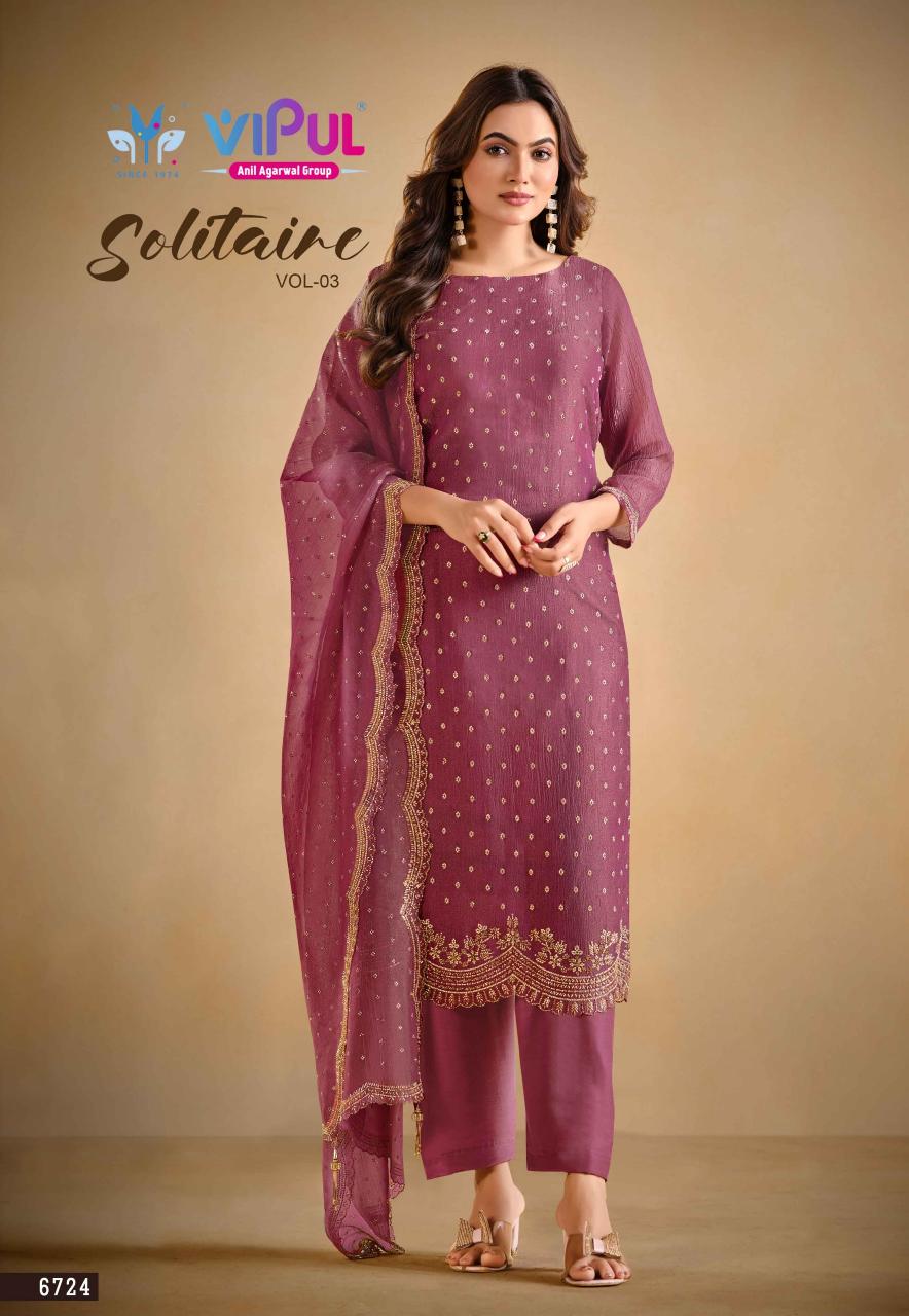 Vipul Solitaire vol 3 catalog salwar kameez catalog wholesale