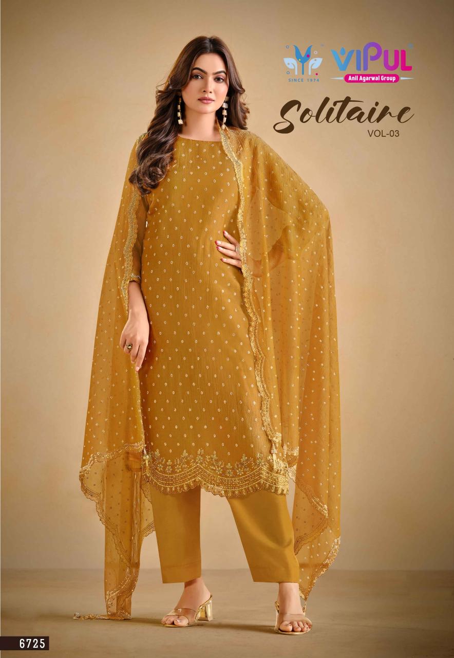 Vipul Solitaire vol 3 catalog salwar kameez catalog wholesale