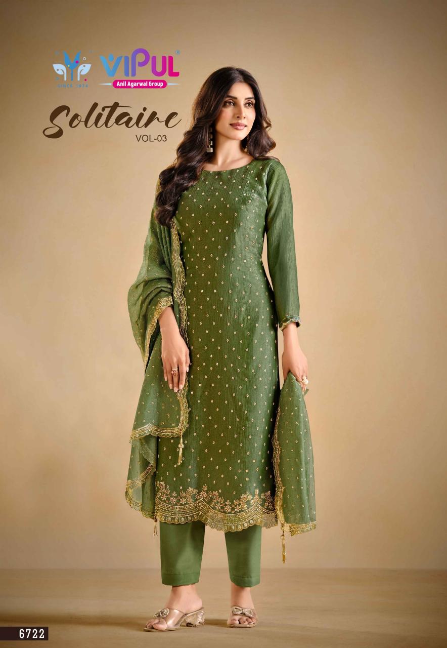 Vipul Solitaire vol 3 catalog salwar kameez catalog wholesale
