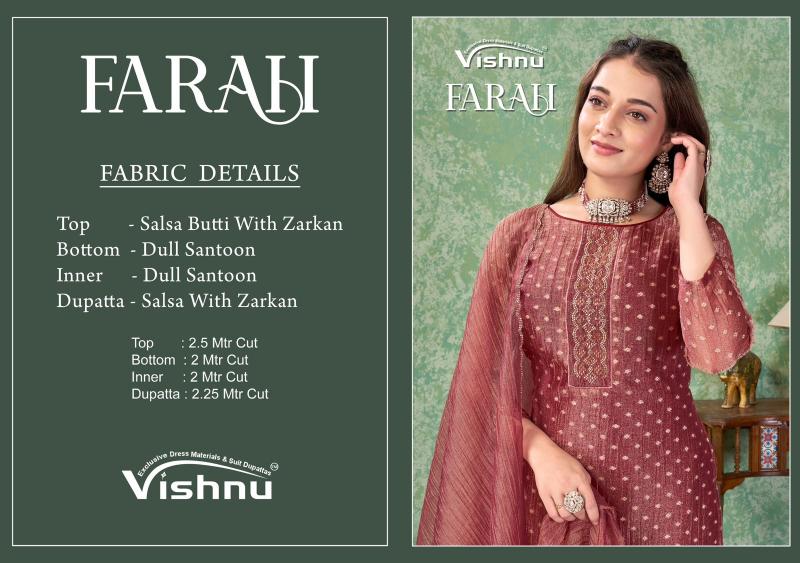Vishnu Farah catalog wholesale ladies salwar kameez