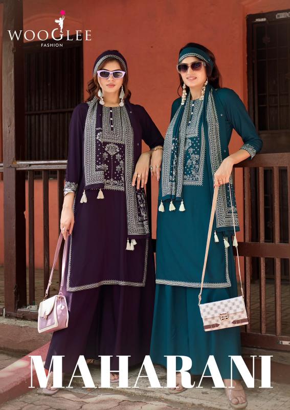 Wooglee Maharani catalog wholesale kurti with plazo
