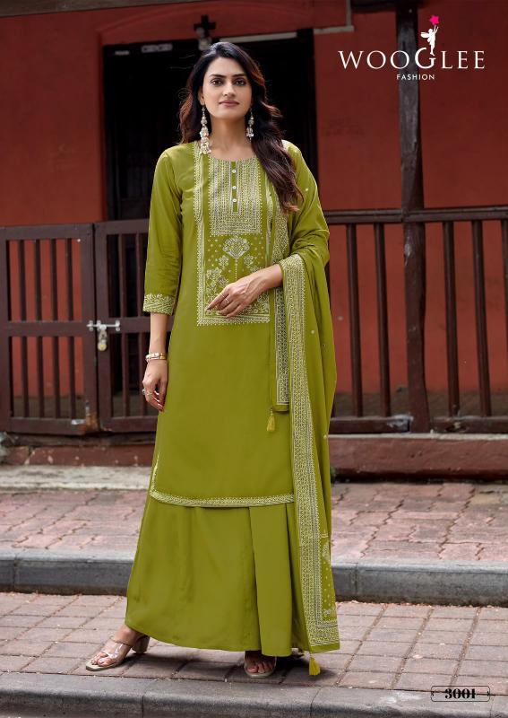 Wooglee Maharani catalog wholesale kurti with plazo