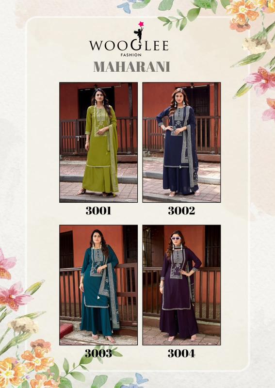 Wooglee Maharani catalog wholesale kurti with plazo