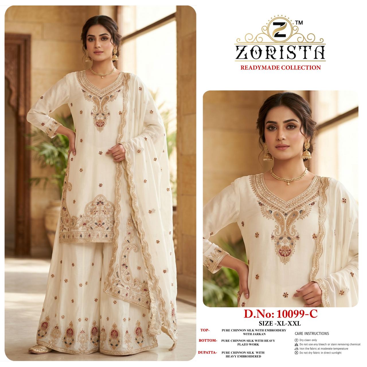 Zorista 10099 catalog pakistani suits wholesalers in surat