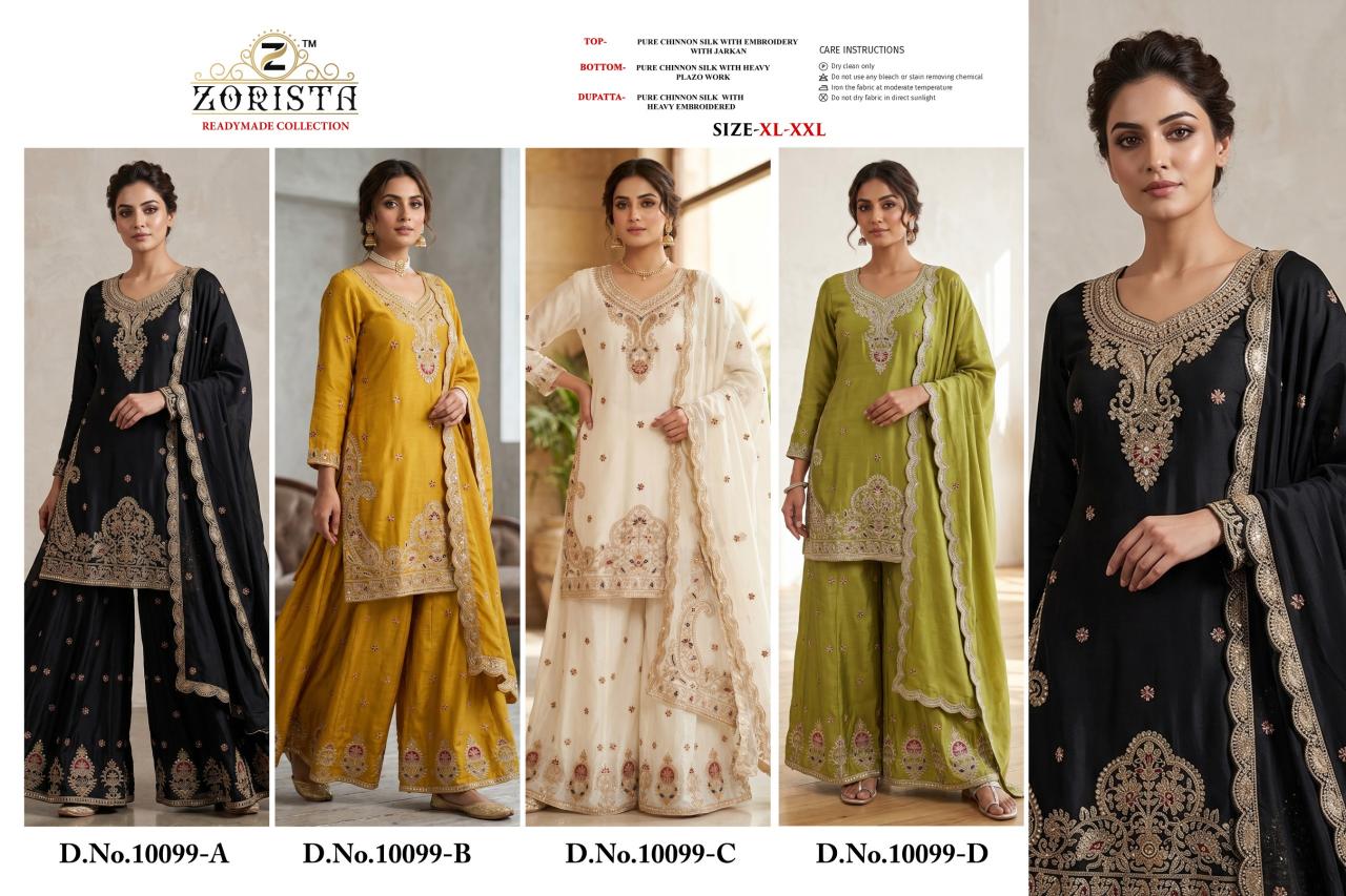 Zorista 10099 catalog pakistani suits wholesalers in surat
