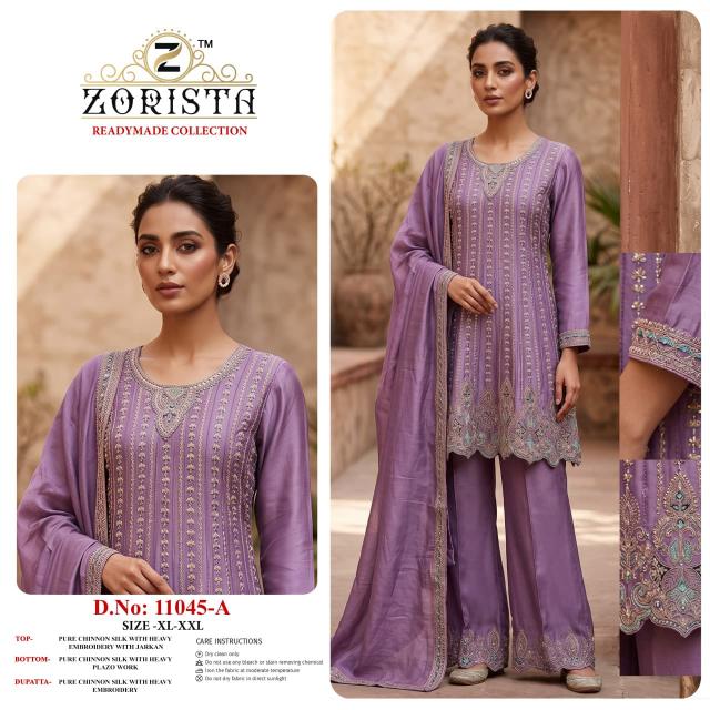 Zorista 11045 catalog pakistani stitched suits wholesale