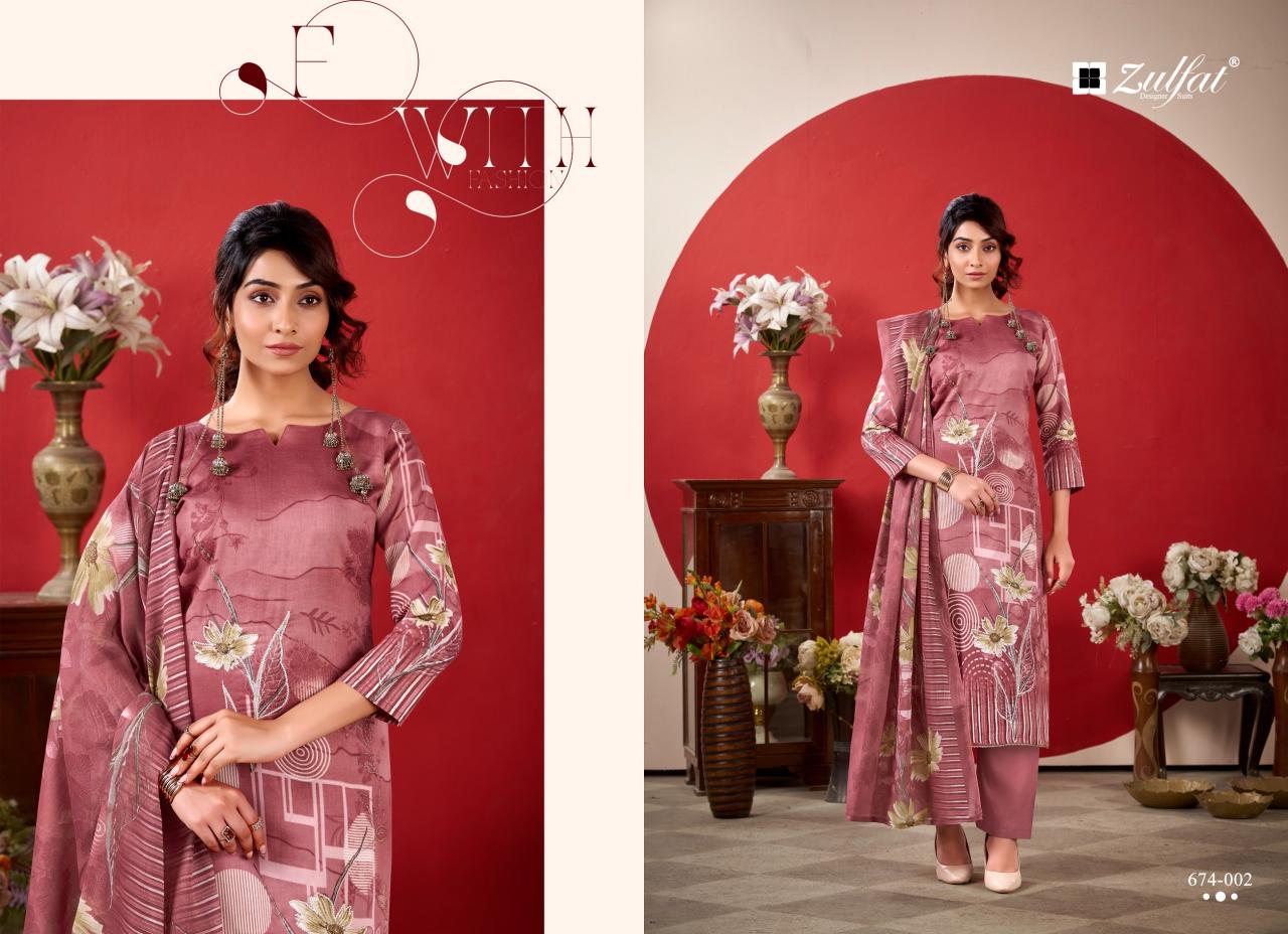 Zulfat Roshni vol 2 catalog wholesale cotton dress material in surat