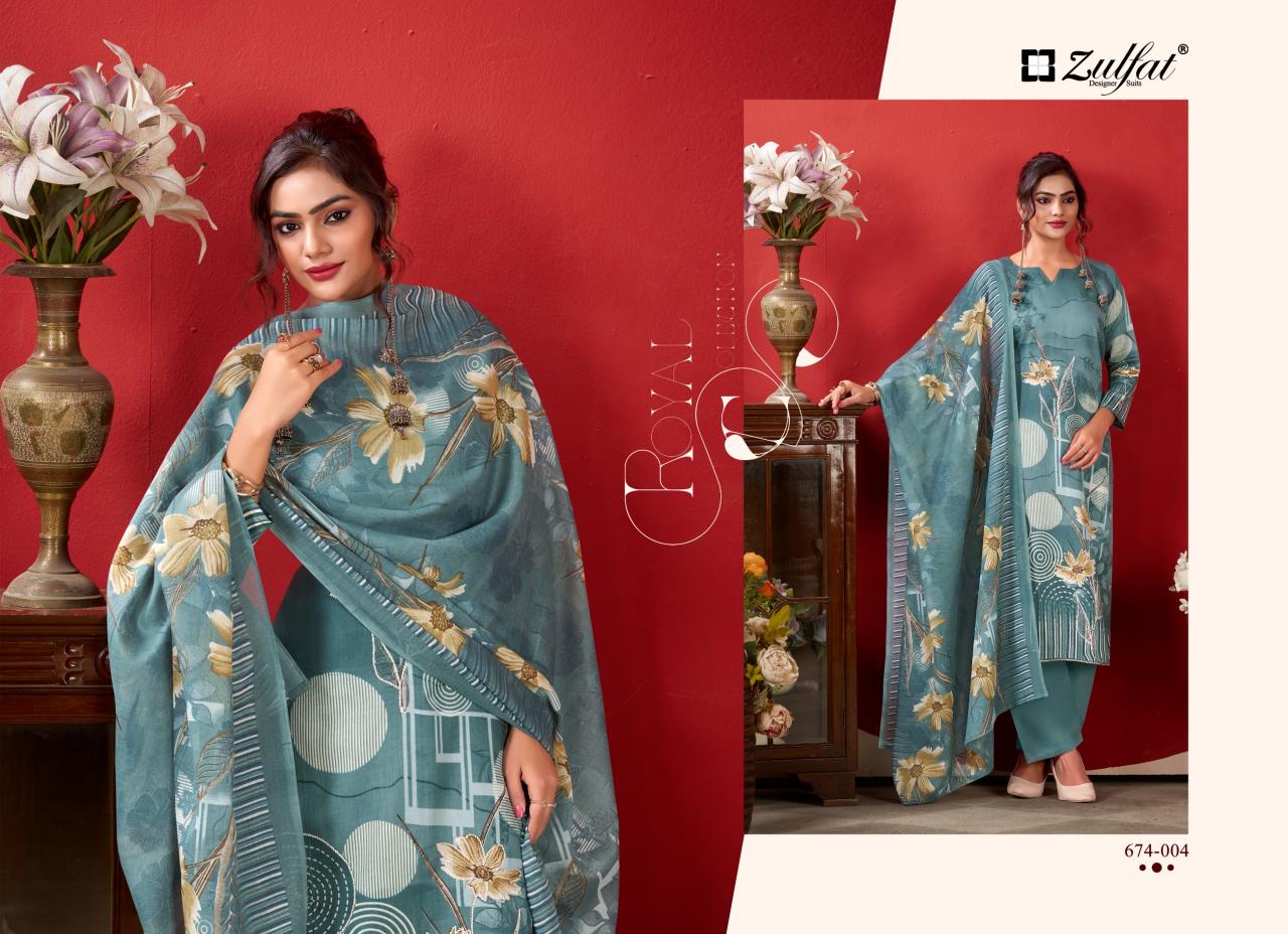 Zulfat Roshni vol 2 catalog wholesale cotton dress material in surat