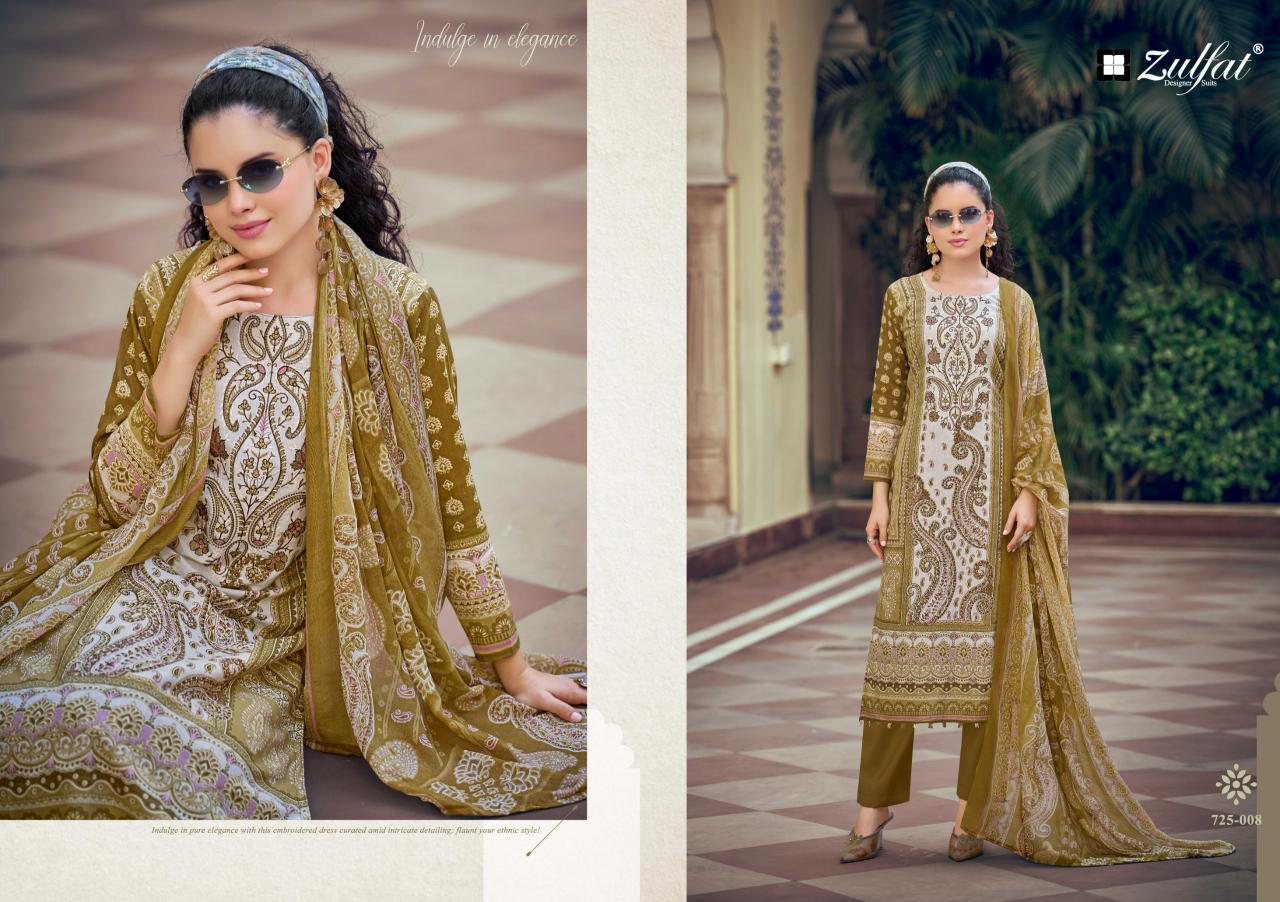 Zulfat Sana Safina vol 6 catalog cotton dress material surat