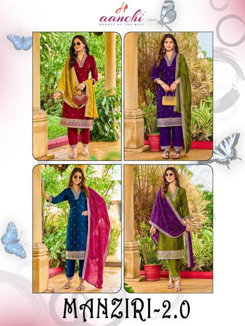 Aanchi Manziri catalog wholesale price for kurti fabrics
