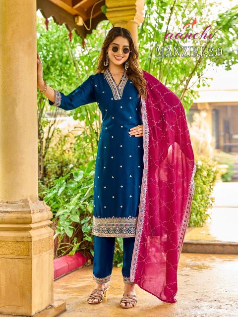 Aanchi Manziri catalog wholesale price for kurti fabrics