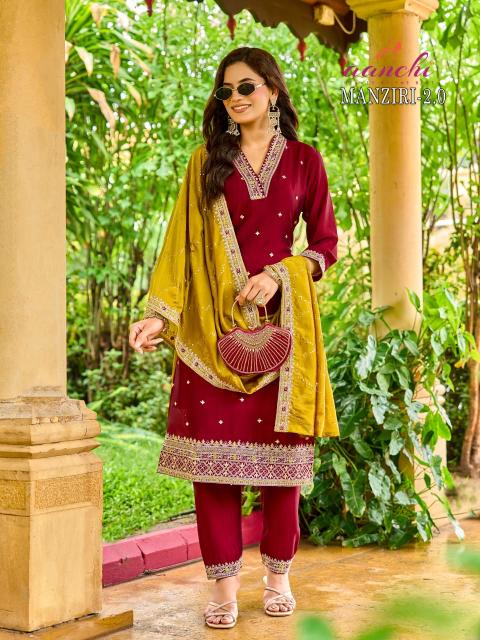 Aanchi Manziri catalog wholesale price for kurti fabrics