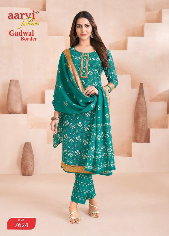 Aarvi Gadwal Border Vol-11 – Kurti Pant With Dupatta - Wholesale Catalog