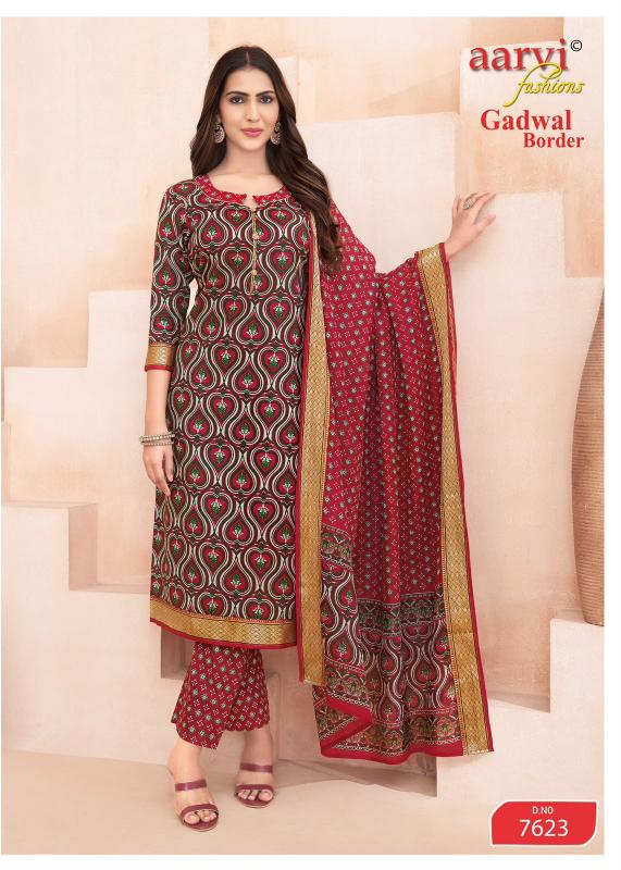 Aarvi Gadwal Border Vol-11 – Kurti Pant With Dupatta - Wholesale Catalog