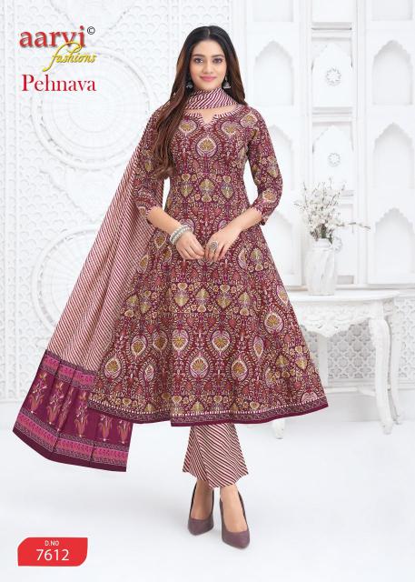 Aarvi Pehnava Vol-2 – Anarkali Style Kurti Pant With Dupatta - Wholesale Catalog