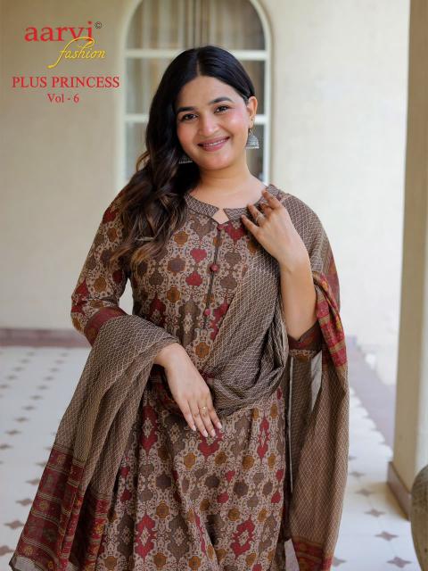 Aarvi Plus Princess Vol-6 – Kurti Pant With Dupatta - Wholesale Catalog