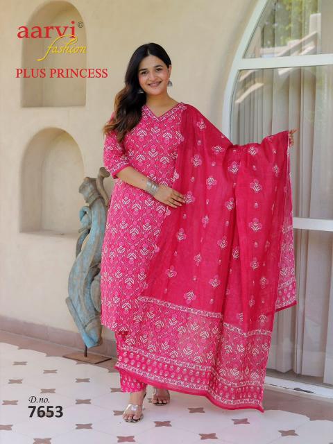 Aarvi Plus Princess Vol-6 – Kurti Pant With Dupatta - Wholesale Catalog