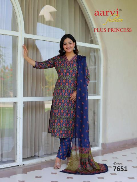 Aarvi Plus Princess Vol-6 – Kurti Pant With Dupatta - Wholesale Catalog
