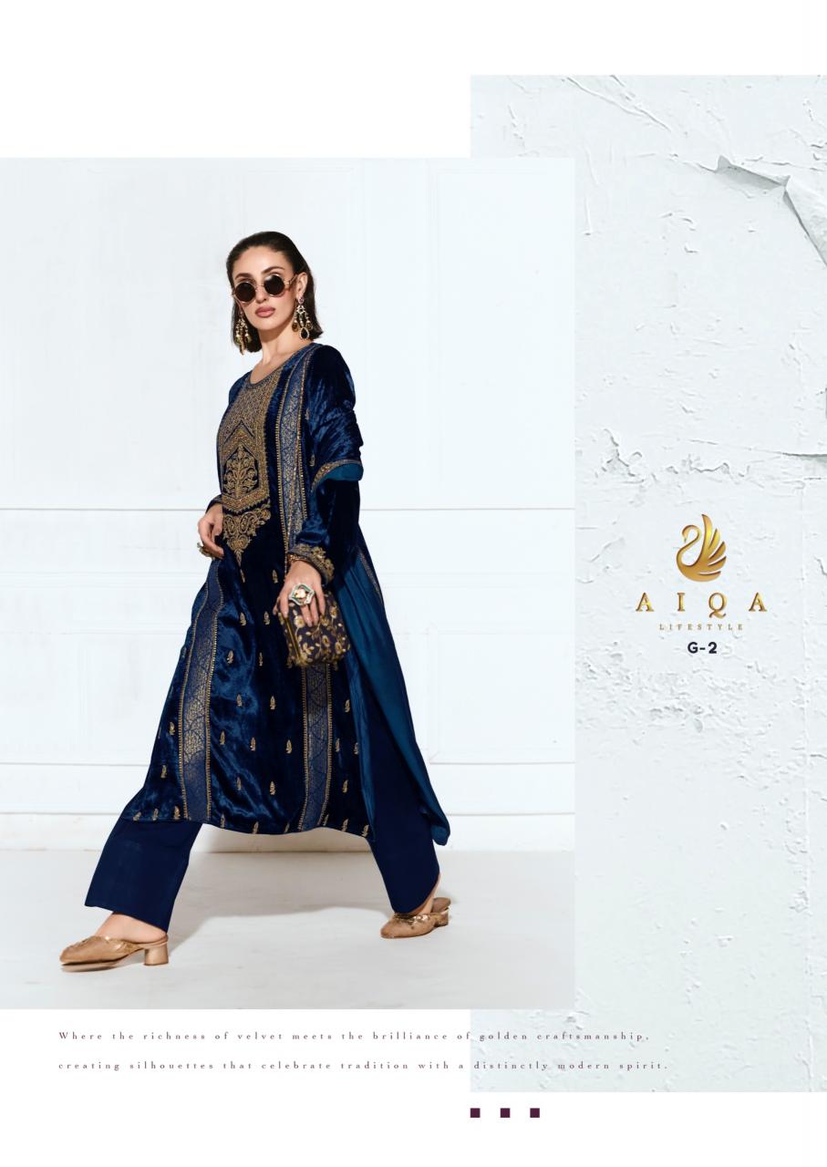 Aiqa Rubaab catalog indian salwar kameez wholesale price