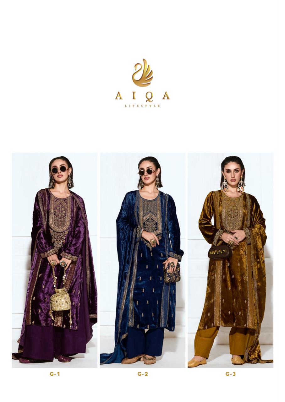 Aiqa Rubaab catalog indian salwar kameez wholesale price
