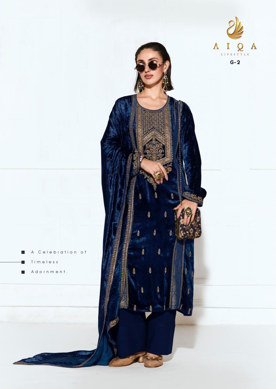 Aiqa Rubaab catalog indian salwar kameez wholesale price