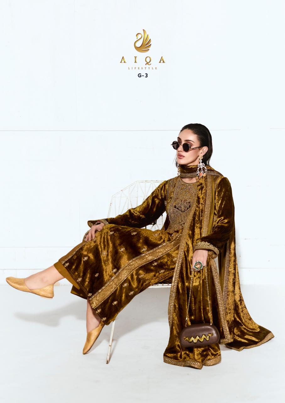 Aiqa Rubaab catalog indian salwar kameez wholesale price