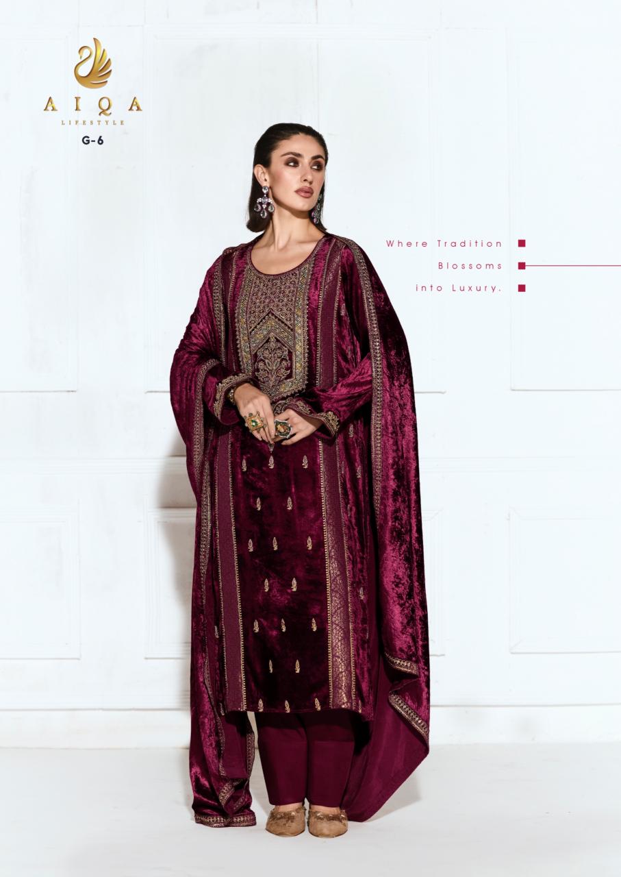 Aiqa Rubaab catalog indian salwar kameez wholesale price