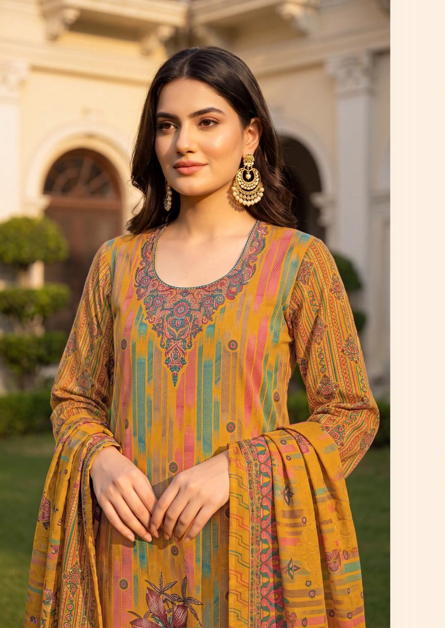 Alok Afghani Wool catalog surat dress material market