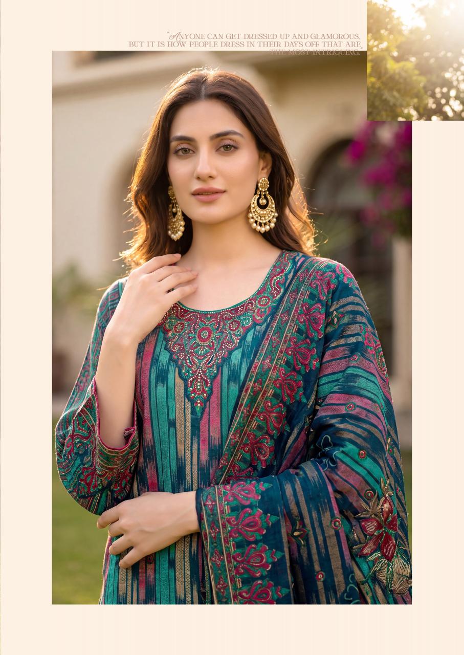 Alok Afghani Wool catalog surat dress material market