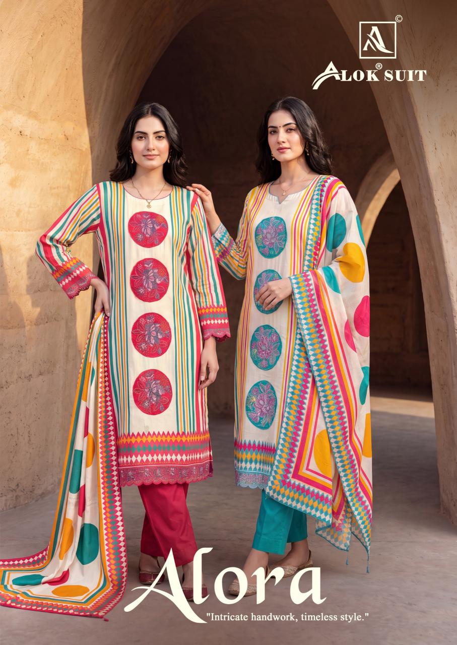 Alok Alora catalog new dress materials in surat wholessale