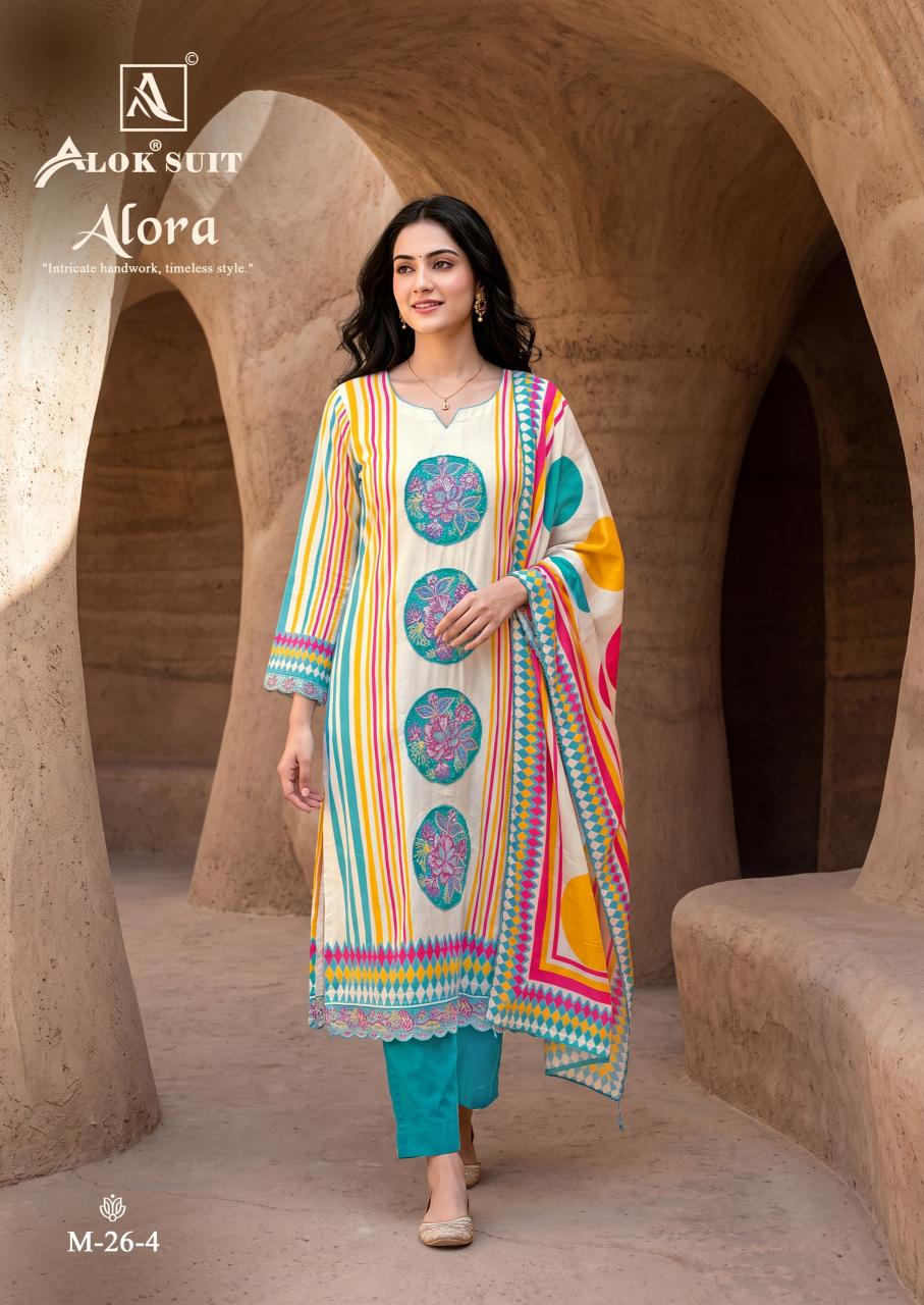Alok Alora catalog new dress materials in surat wholessale