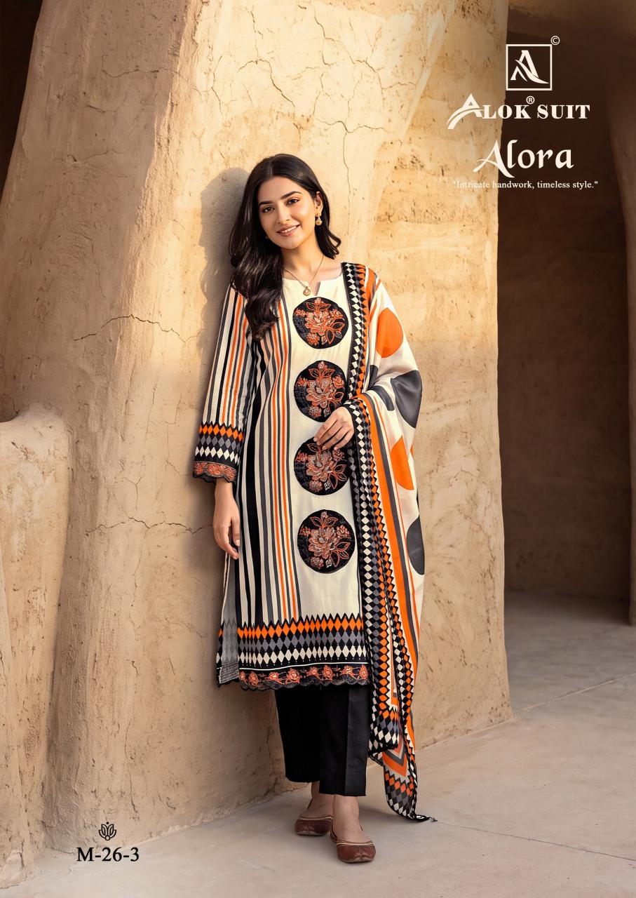 Alok Alora catalog new dress materials in surat wholessale