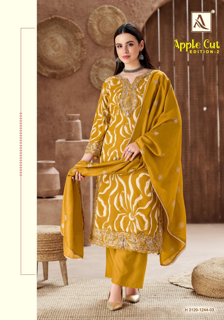 Alok Apple cut vol 2 catalog surat dress material market online