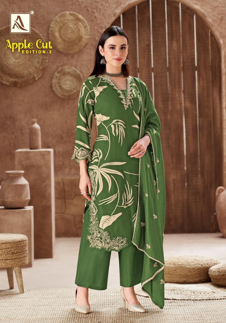Alok Apple cut vol 2 catalog surat dress material market online