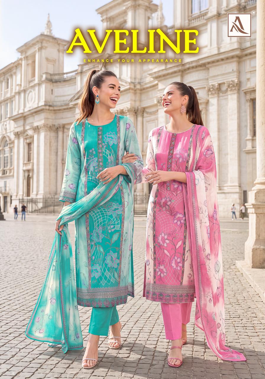 Alok Aveline catalog dress materials wholesale