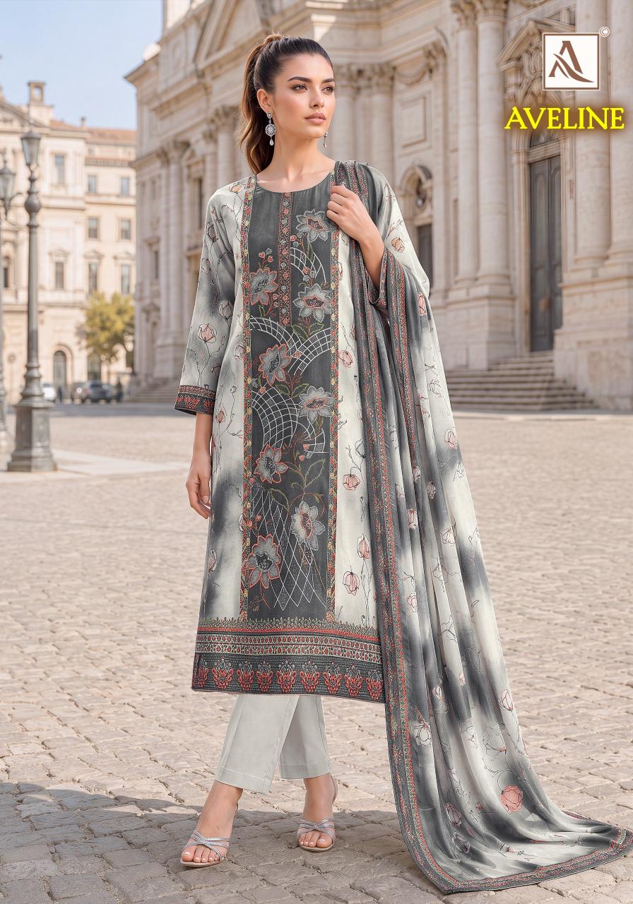 Alok Aveline catalog dress materials wholesale