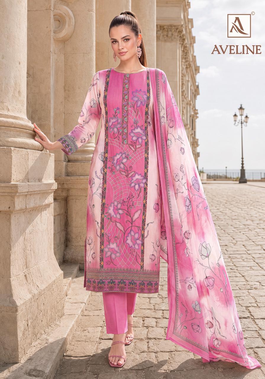Alok Aveline catalog dress materials wholesale