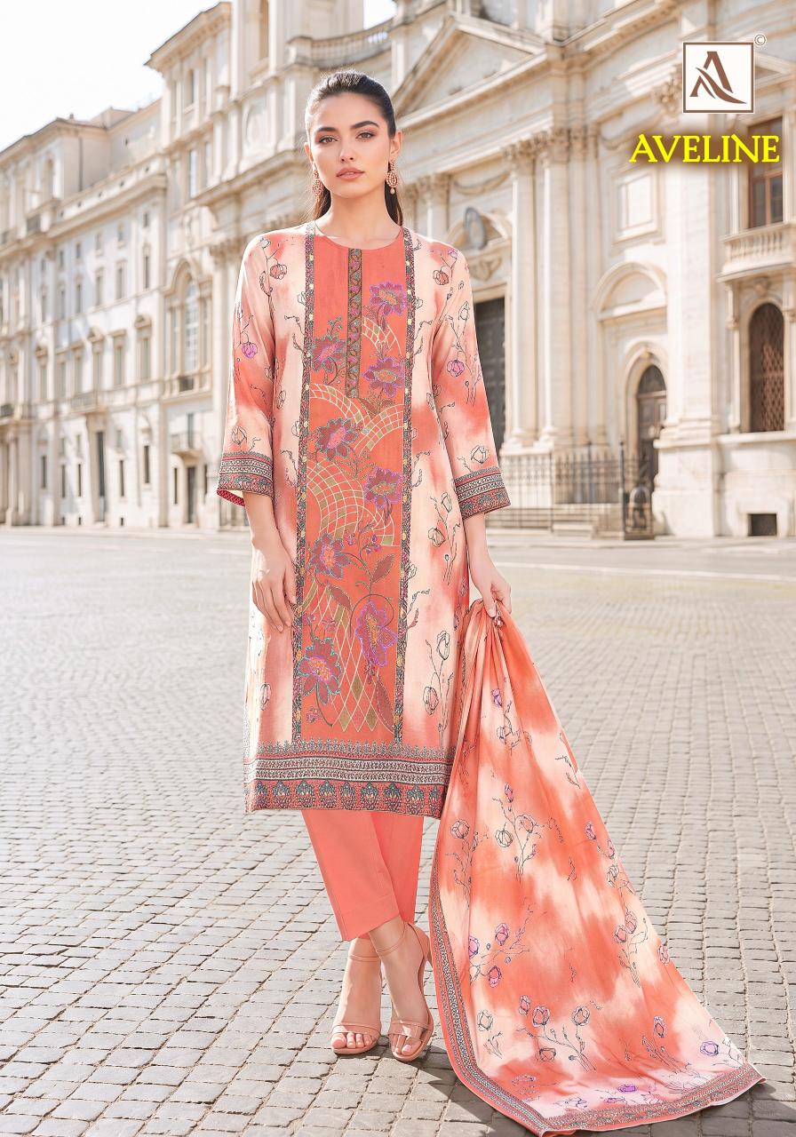 Alok Aveline catalog dress materials wholesale
